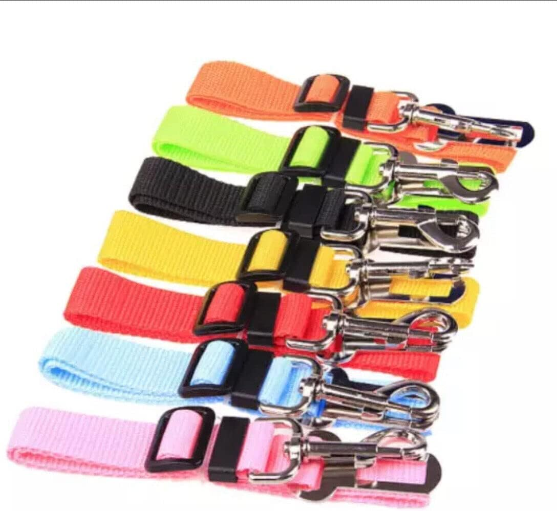 AIMALL Adjustable Pet Dog Safety Car Vehicle Seat Belt Harness Lead, Nylon Seatbelt for Dogs and Cats, 33.5-63.5Cm (13-25 In), 8 Colours, Durable and Bite-Proof - Blue image number 7