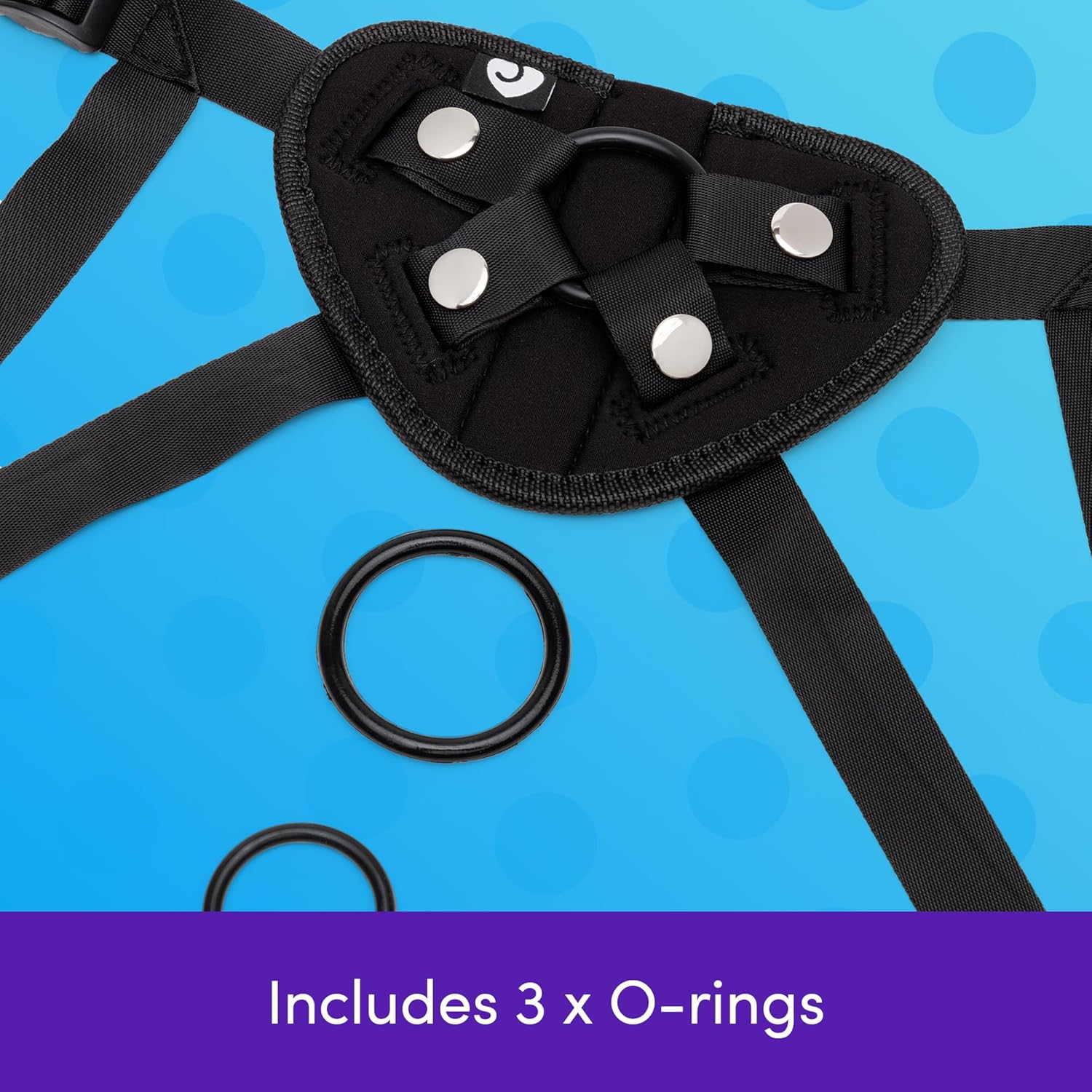 Lovehoney Strap on Dildo & Harness Kit | 6 Inch Liquid Silicone Dildo for Pegging & G Spot Stimulation | Adjustable Harness with 3 O-Rings | Prostate Massager Adult Sex Toy for Couples, Men & Lesbians image number 5