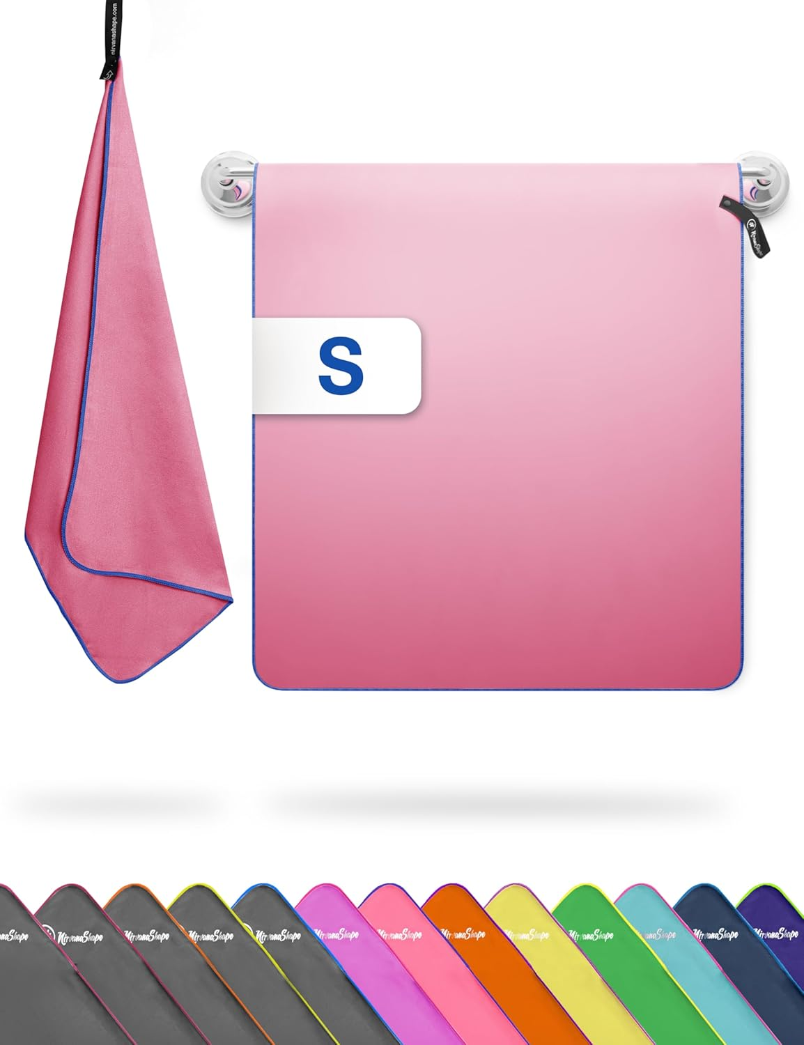 Nirvanashape &reg; Microfiber Towels | Absorbent, Light, Quick-Drying | Bathroom Towels, Travel Towels, Sports Towels | Ideal for Travel, Fitness, Yoga, Sauna, Swimming