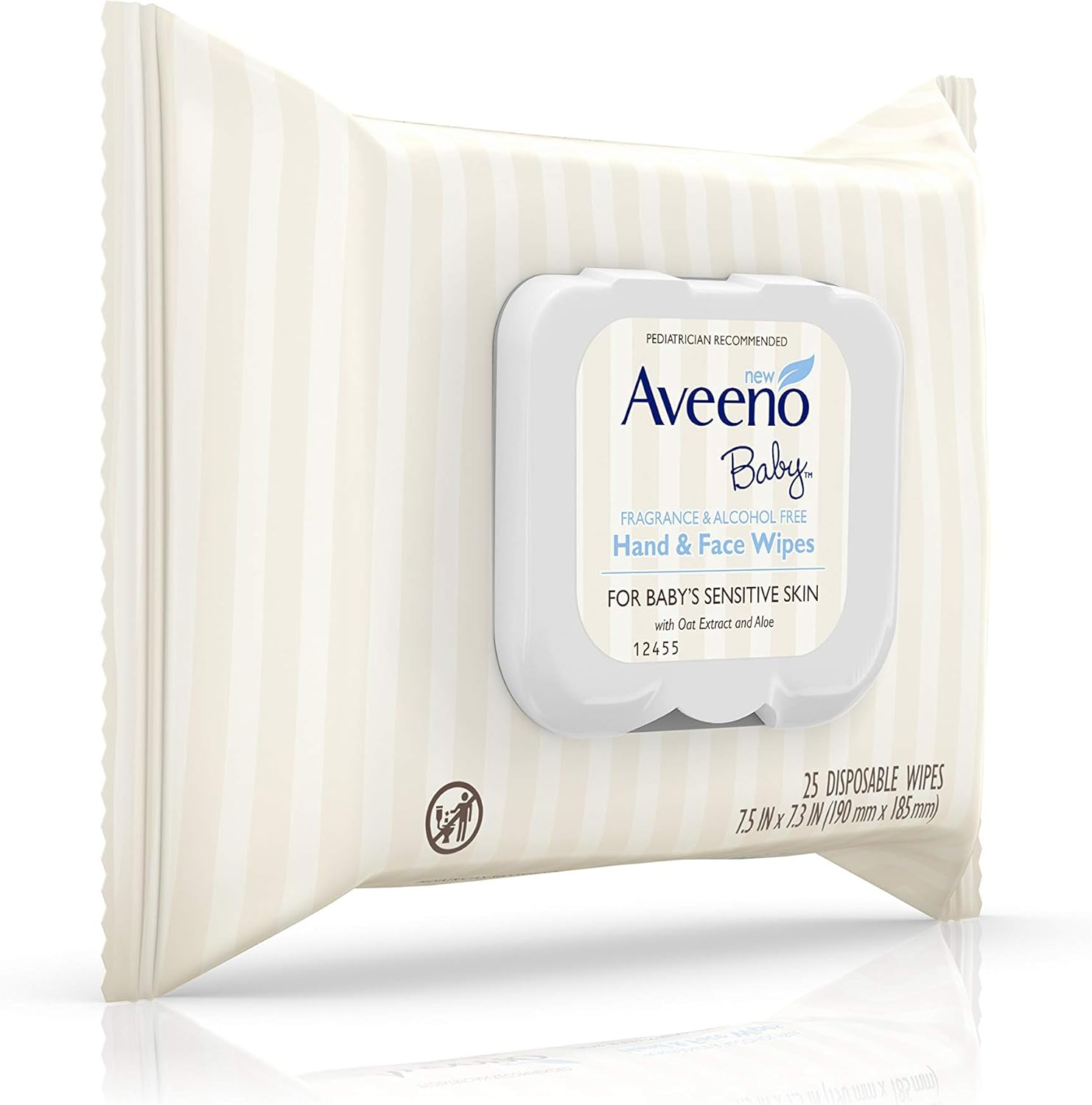 AVEENO Hand & Face Baby Wipes with Oat Extract 25 Ea image number 3