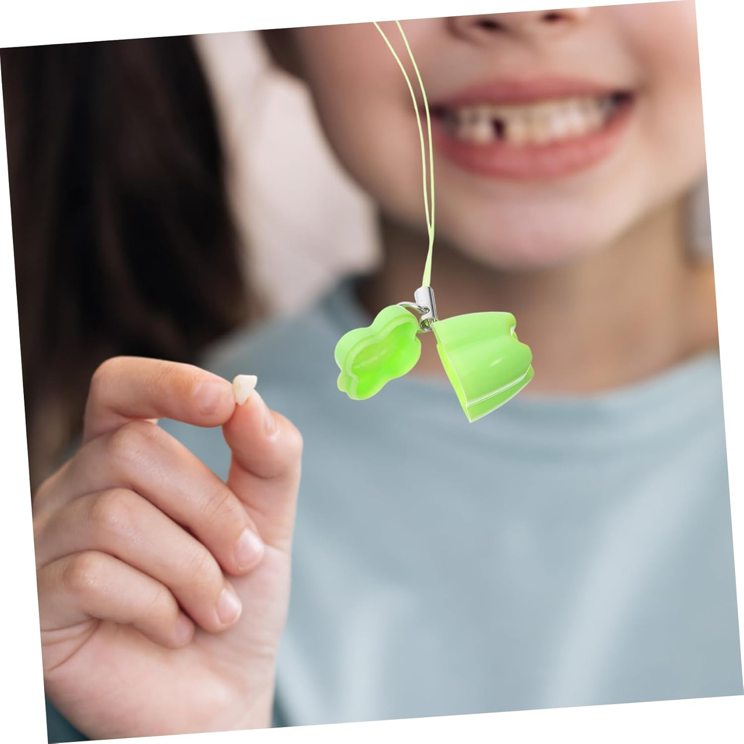 5Pcs Newborn Teeth Storage Box Plastic Tooth Keeper Necklace Party Supplies for Boys and Girls Memories image number 6