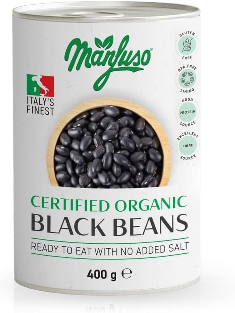 Manfuso Organic Black Beans 400 G