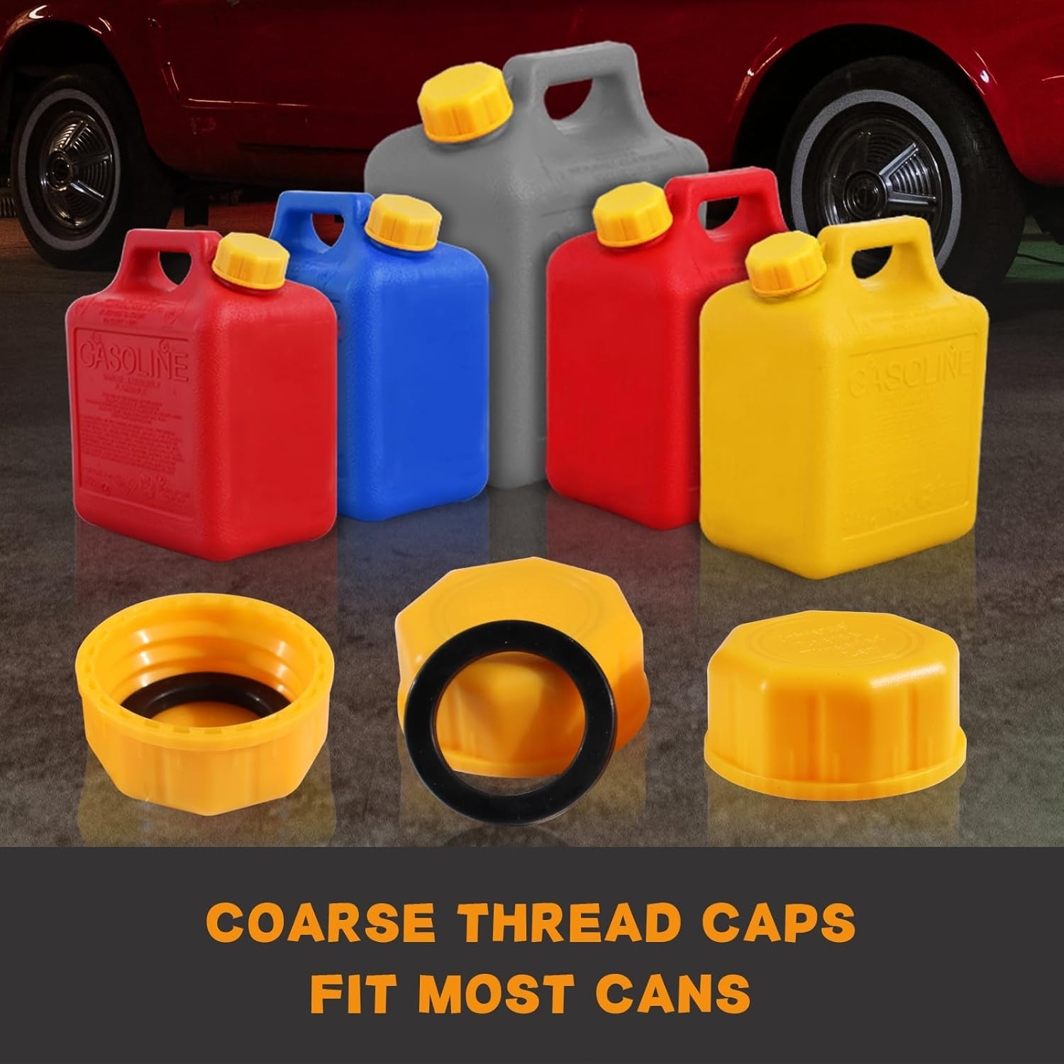 Niwicka Professional 5 Gallon Gas Can Cap - Replacement Lid for Gasoline Storage Containers, Fuel Tanks, Water Jugs - Durable, Coarse Thread Design, Ideal for Portable Gas Cans and Metal Gas Tanks image number 4