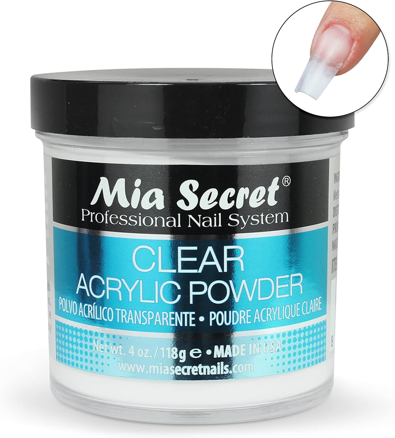Professional Acrylic Nail System Clear Acrylic Powder 120Ml image number 6