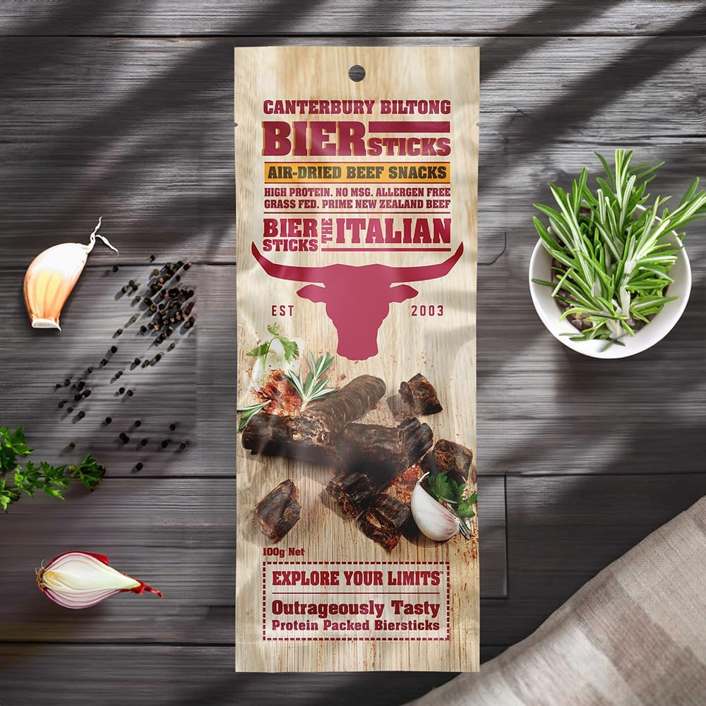 Canterbury Biltong the Italian Biersticks 100G image number 4