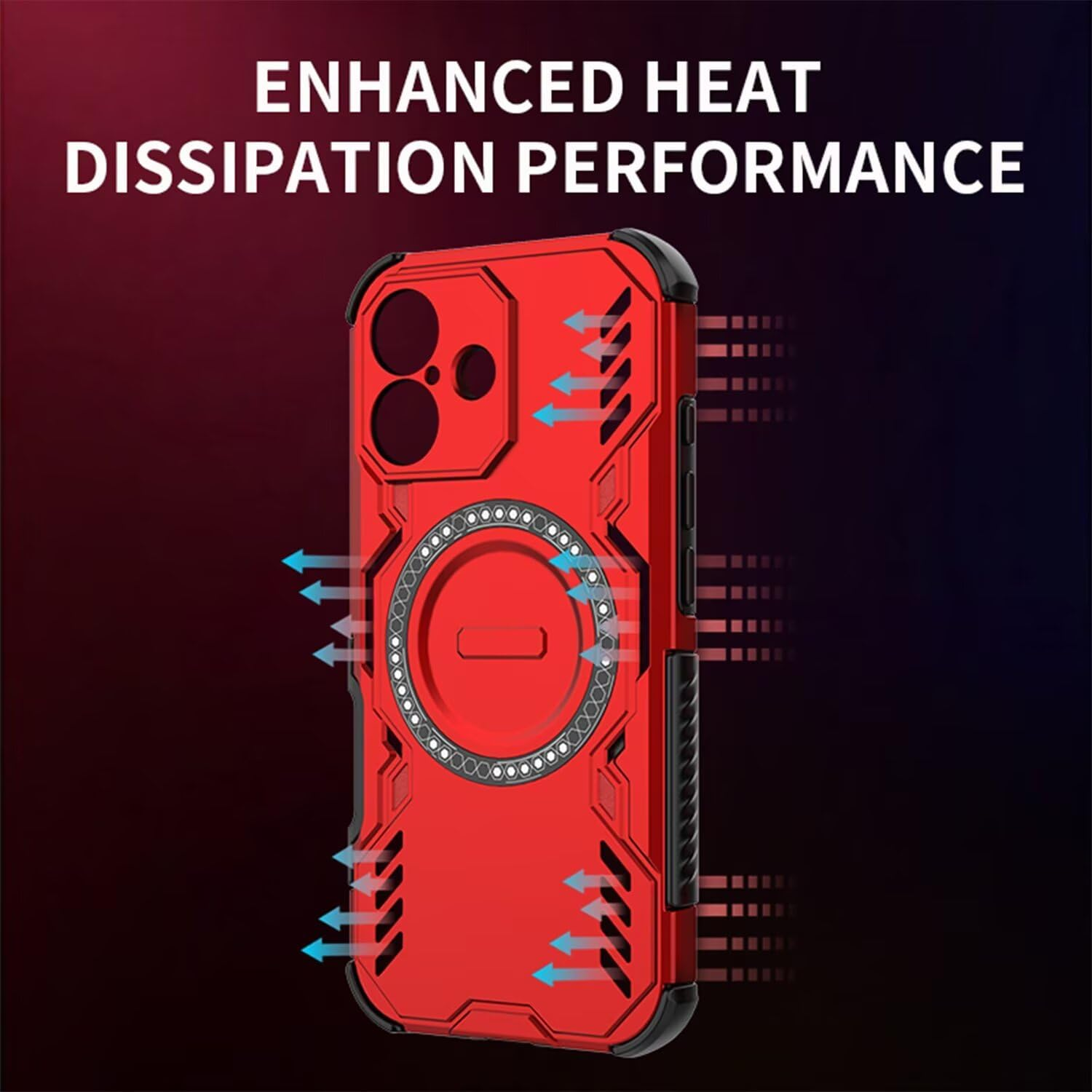 Longstong Magnetic Armoured Case for Oneplus Nord 5 5G / Oneplus Nord5 5G (6.83 Inches) - Purple image number 6