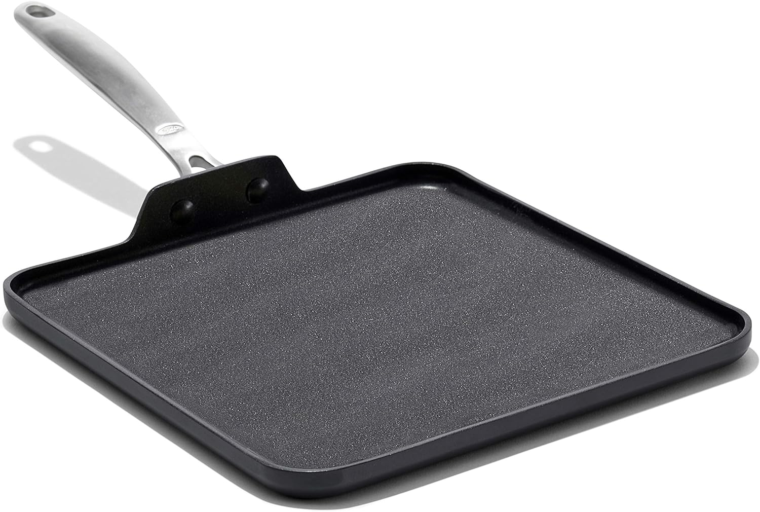 OXO Good Grips Pro 11" Griddle Pan, 3-Layered German Engineered Nonstick Coating, Dishwasher Safe, Oven Safe, Stainless Steel Handle, Black image number 5