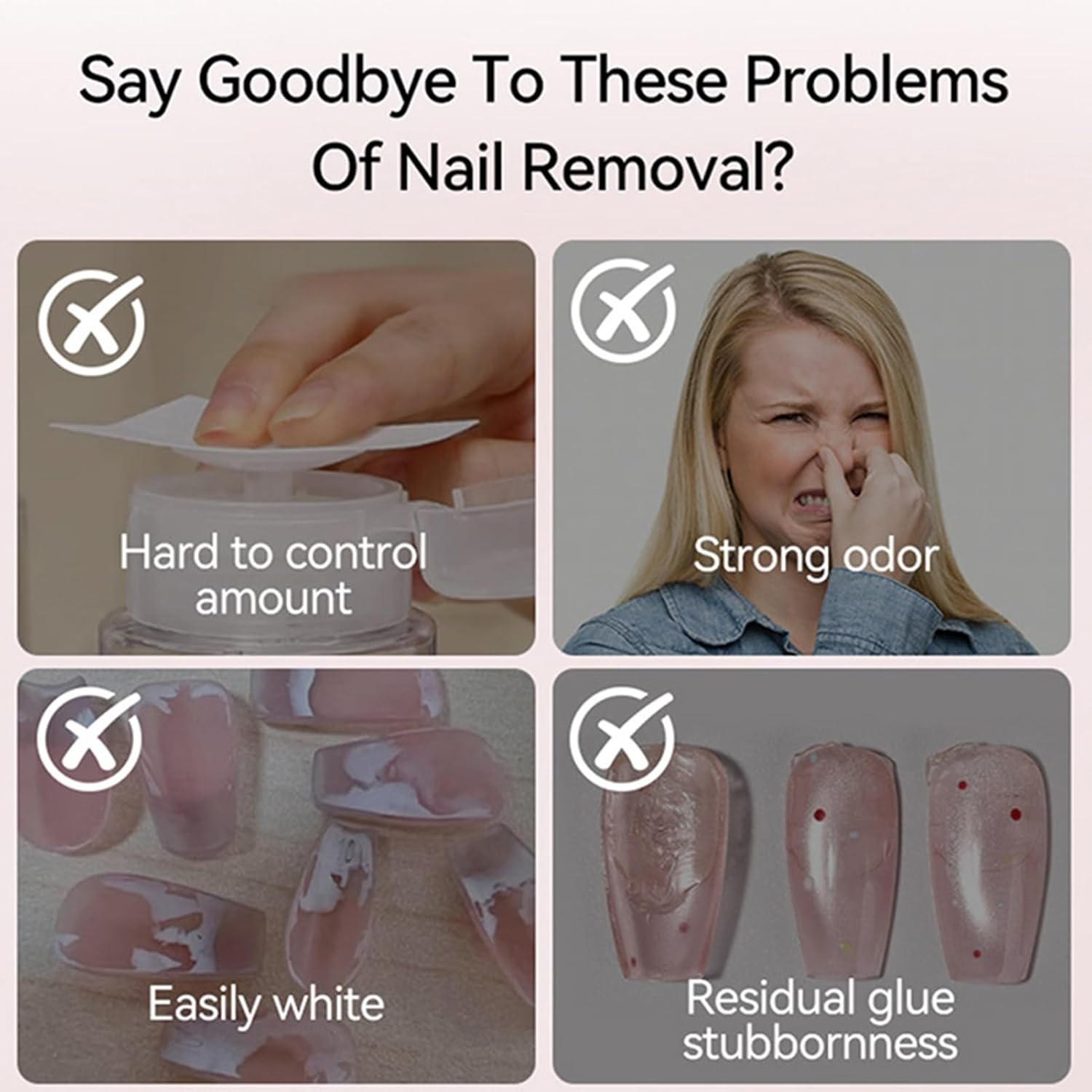 Yulokdwi Solid Nail Glue and Remover | Gel Polish Base Removal Set - Women Manicure Kit with UV Lamp for Bridal Work Summer Home Girls Christmas Salon Party Travel School Wedding image number 3