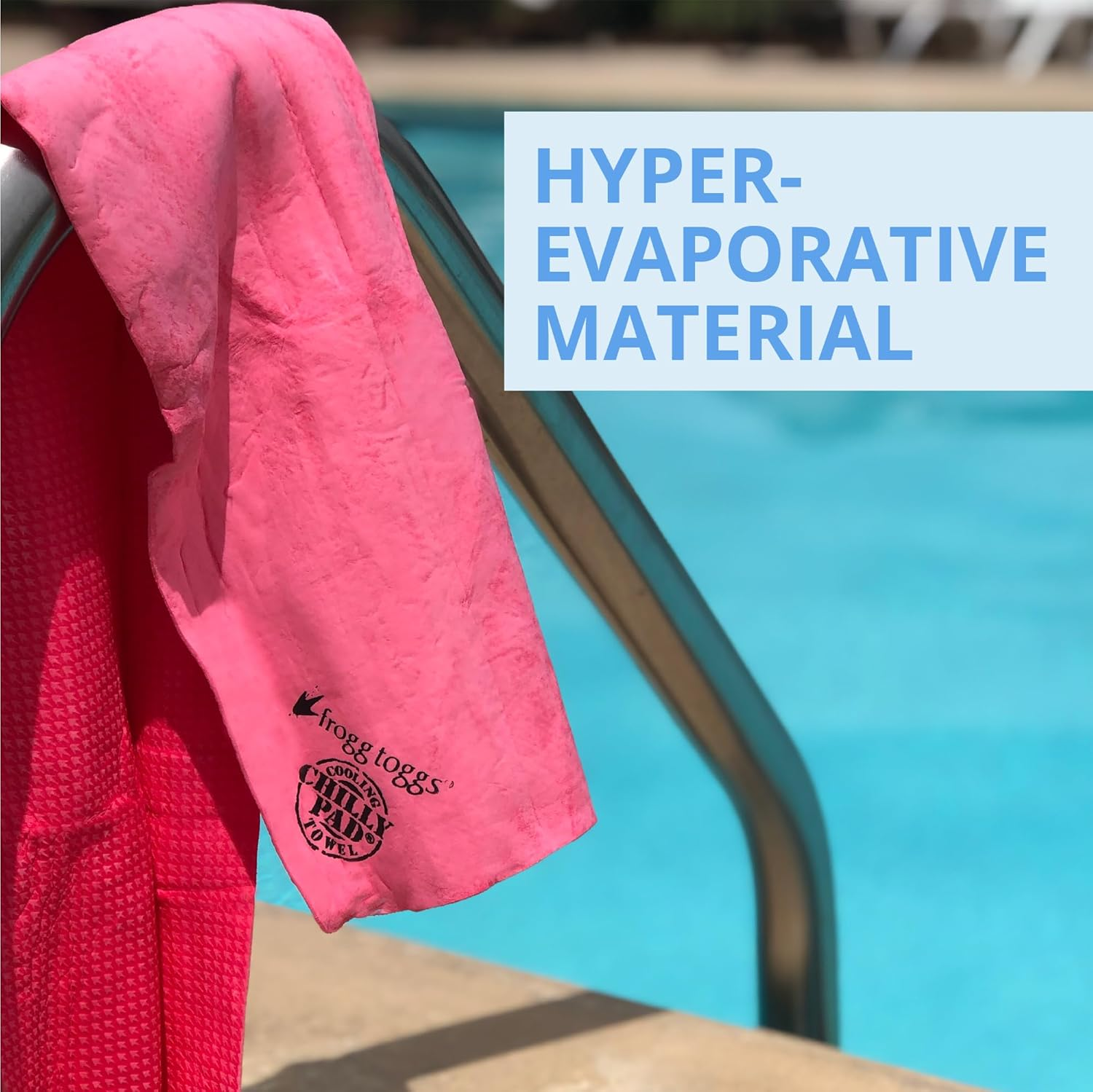 Proactive Sports Unisex Adult Towel, Longer than Microfiber Towels, Biodegradable the Original Chilly Pad Cooling Towel, Sky Blue, 33 X 13 US