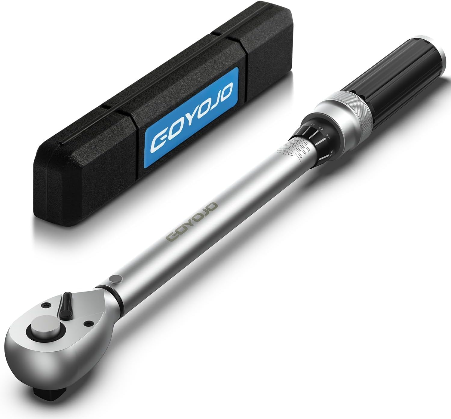 GOYOJO 3/8-Inch Drive Precision Torque Wrench, 5-60Nm/3.7-44.3Ft.Lb, Dual-Direction, Adjustable Mechanic'S Tool for Professional Automotive Maintenance & Repair image number 1