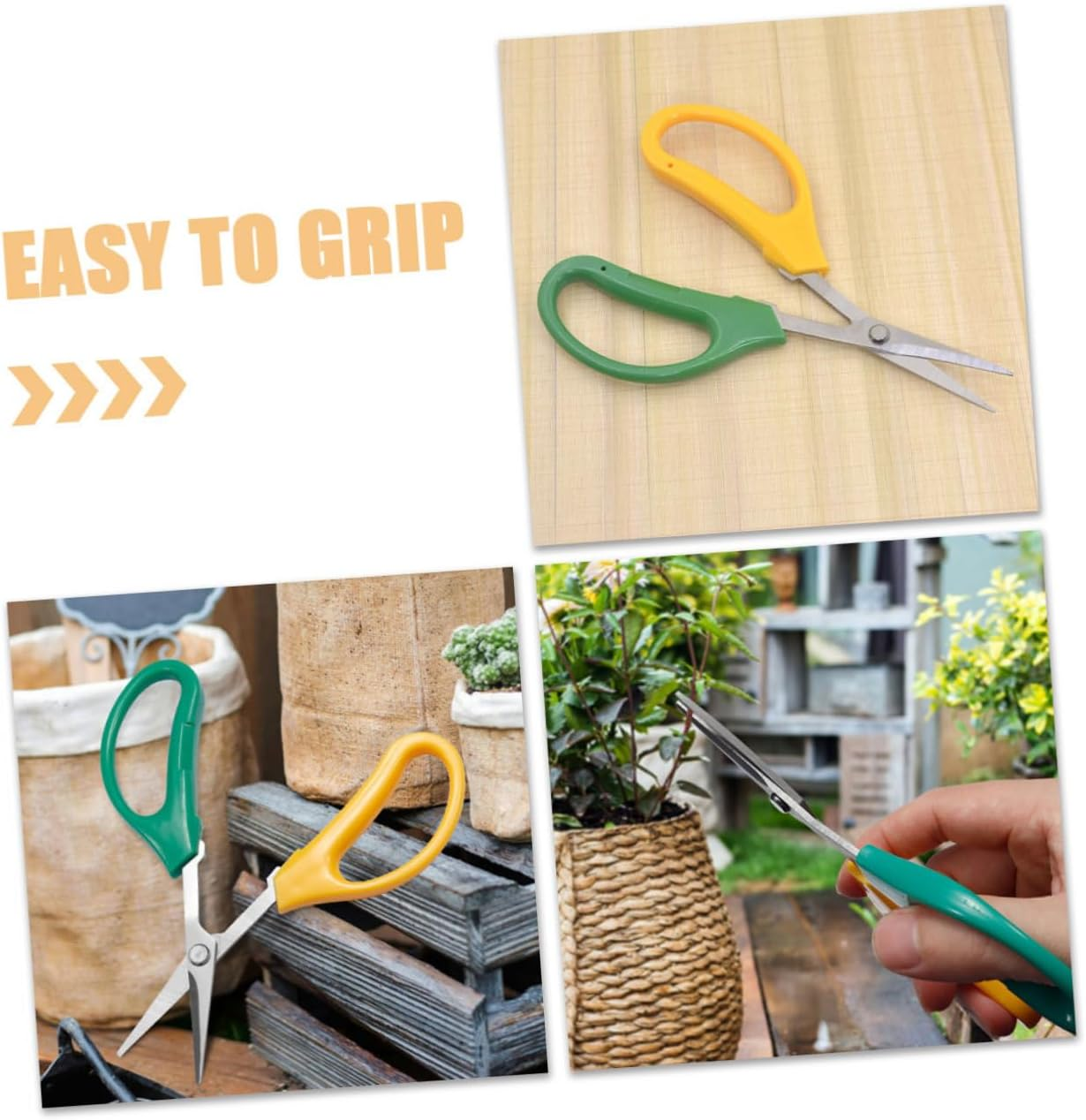 KONTONTY 5Pcs Garden Pruning Shears for Gardening Pruning Shears for Fruit Picking Steel Scissors image number 6