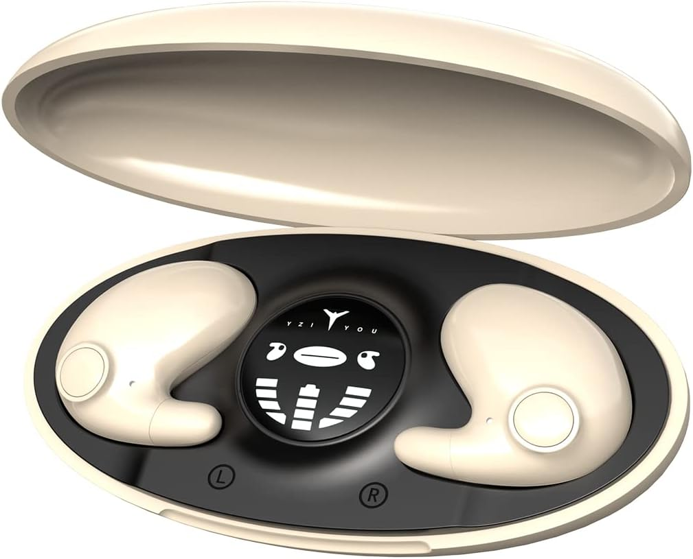 Xmenha Mini Headphones Bluetooth Invisible Wireless Headphones for Small Ears with Noise Cancelling Sleep Headphones Noise Cancelling In-Ear Headphones for Sleeping Wireless Sleep Headphones image number 5