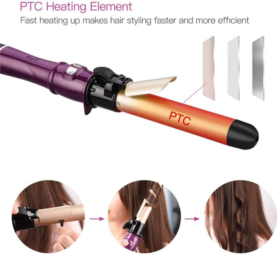 Curling Iron 28Mm Auto Hair Curler Ceramic Rotating Curling Iron Waver Pear Flower Cone Curling Wand Curl Roller Wave Hair Curly Tool-B