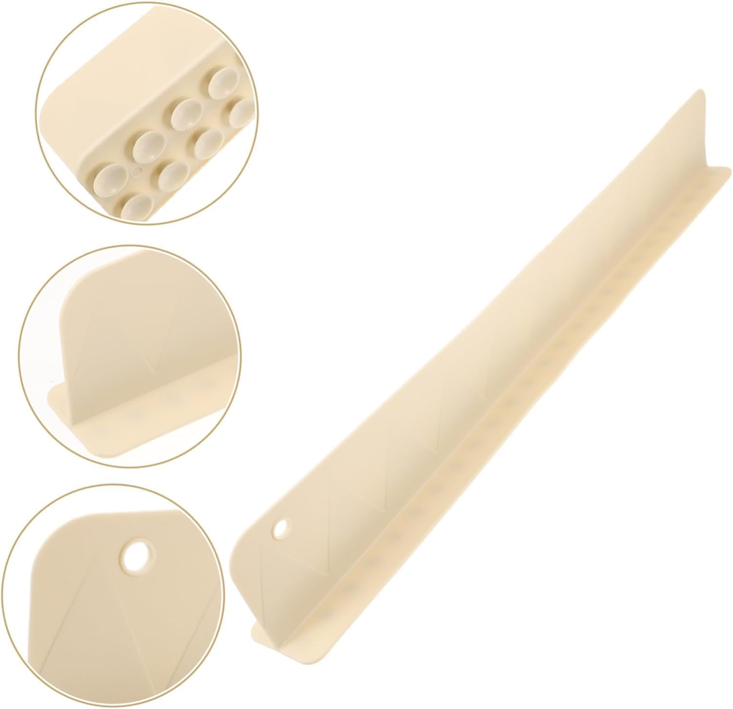 THJOPOKEEL Sink Splash Guard, Kitchen Backsplash Sink Water Barrier Splashing Baffle Bath Tub, Silicone Suction Cup Water Retaining Strip, Sink Accessory Back Tile Waterproof Cover PVC Dish Basin image number 1