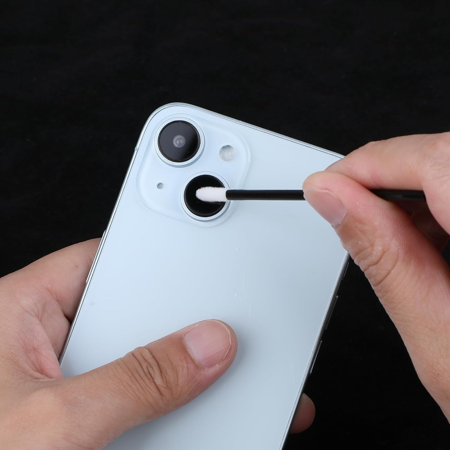 200 Pcs Black Foam Swab 3.6 Inch Cleaning Swabs Foam Tips Sponge Sticks for Printer Electronics Camera Optical Lens image number 4