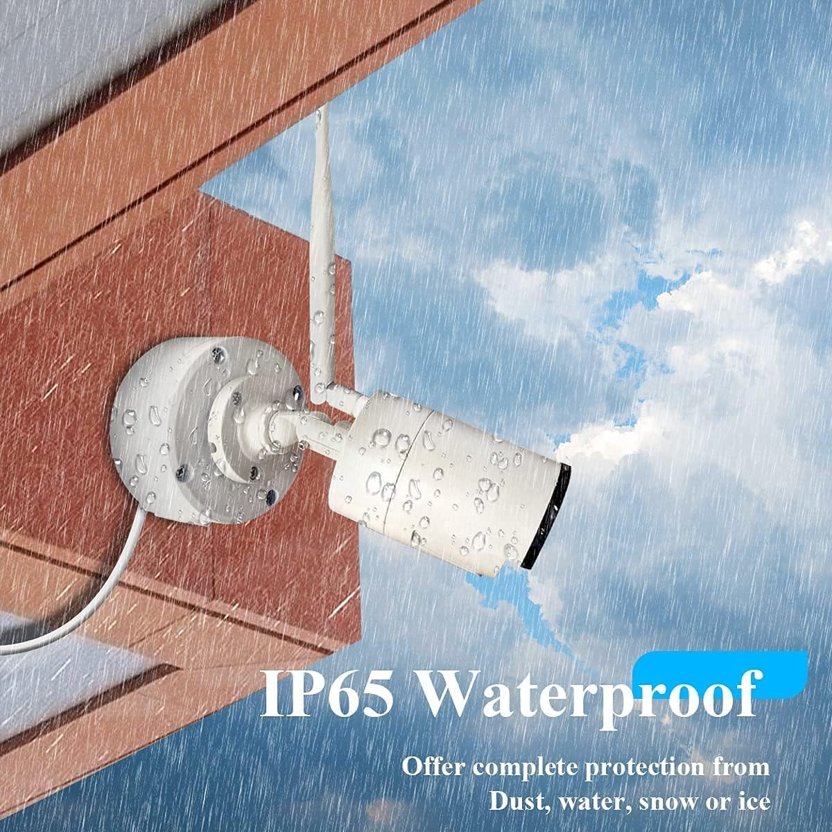 (Metal Aluminum & Waterproof) Junction Box Mount Bracket, Universal for Bullet Security Camera, Aluminum Waterproof Hide Cable Junction Box Compatible with Solar Panel, Fits Wall Ceiling (4Pcs) image number 6