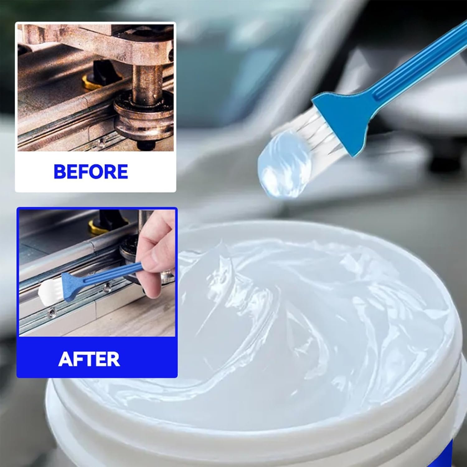 Sunroof Lubricant - Auto Grease Greasing & Cleaning Multi-Purpose Car Interior | Smooth Waterproof Long Lasting Lubricant for Vehicle Door Hinges Window image number 6