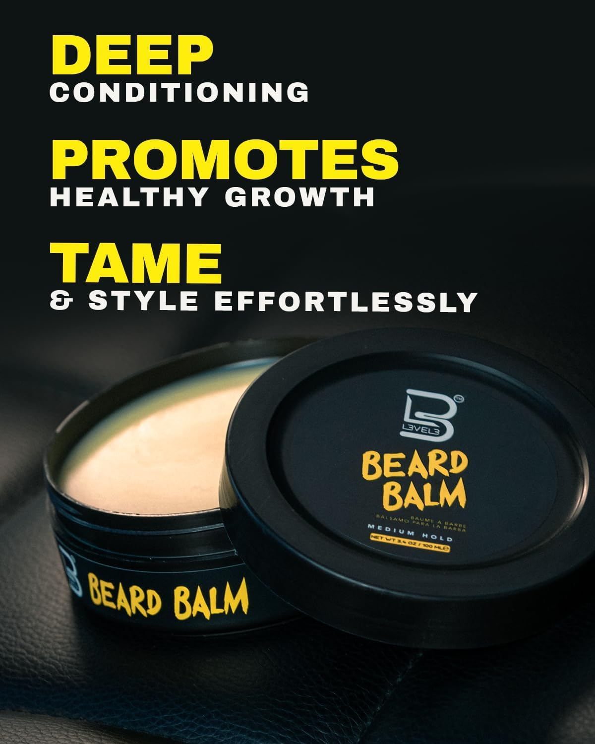 L3VEL3 Hair Styling Beard Balm 100 Ml image number 1