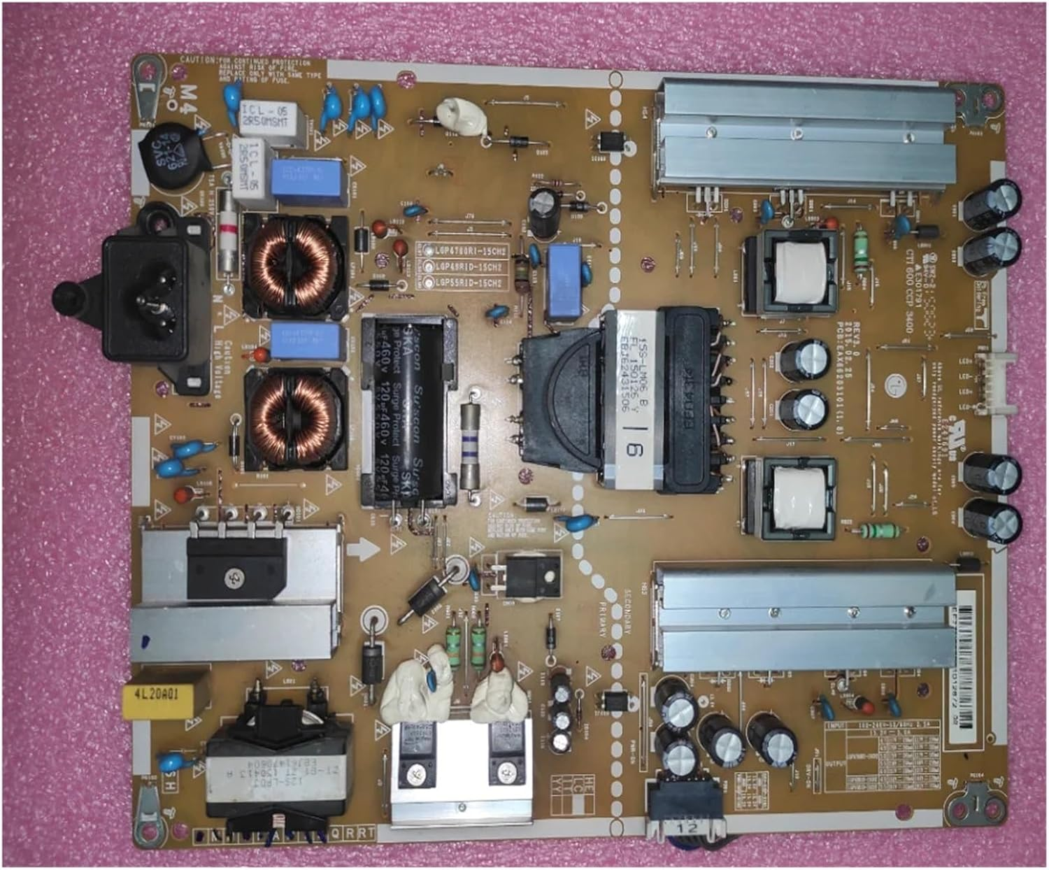 EAX66203101 LGP55RID-15CH2 Power Board LGP49RID-15CH2 LGP4760RID for 47 Inch 49 Inch 50 Inch 55 Inch 60 Inch TV Repair(55 Inch) image number 2