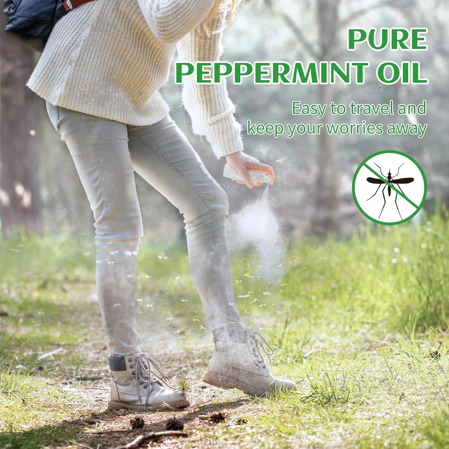 EVOKE OCCU Peppermint Essential Oil, for Natural Small Animal Deterrent, Mind Clarity Boost, Multi-Surface Cleaner, Skin & Hair Care, 100% Pure and Natural Undiluted- 118Ml image number 4