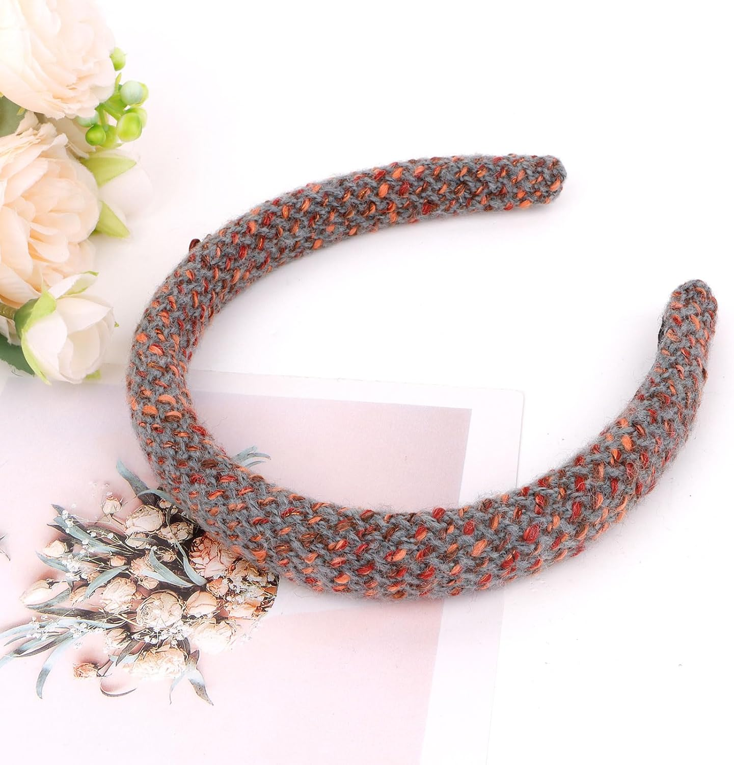 Exipsat Fabric Headband for Women Fashion Headband Hairband with Bow Soft Headbands Hair Accessories image number 2