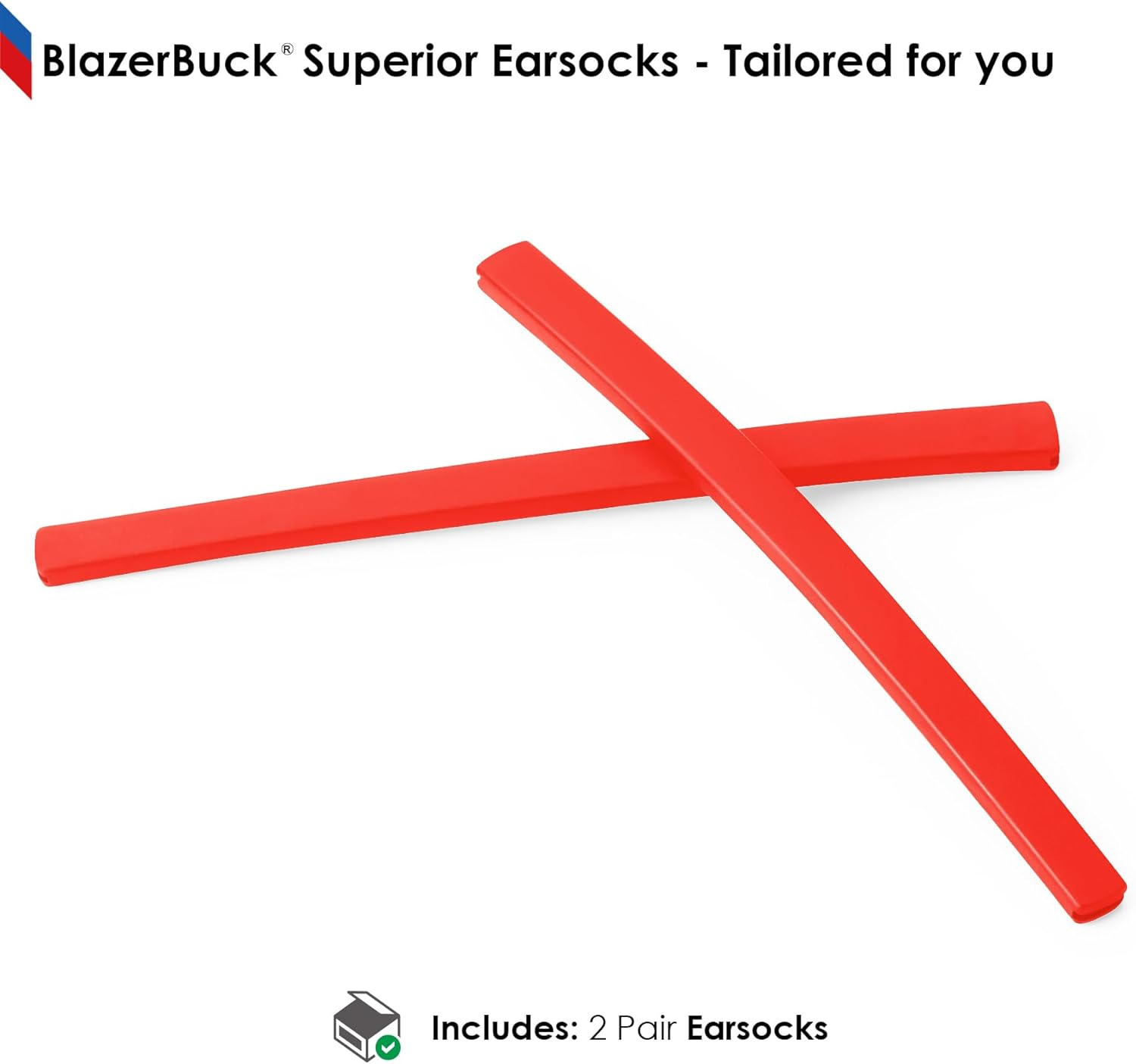 BLAZERBUCK Replacement Ear Socks for Oakley Tincup/Pitchman/Wheel House Eyeglass image number 4