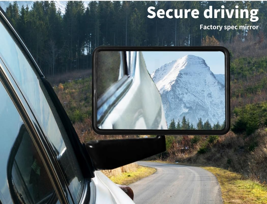 Manan Door Side Mirrors Rear View for Toyota HILUX UTE Landcruiser Head Left Right Pair 70 75 78 image number 1