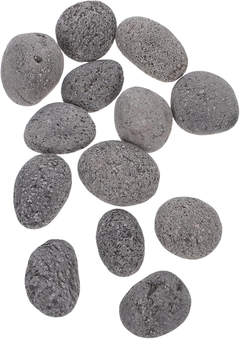 CHILDWEET Natural Volcanic Lava Rocks for Fire Pit 1Kg Pack 3-5Cm Reusable Fire Stones for Gas Grill Outdoor Fireplace and Patio Decoration image number 1