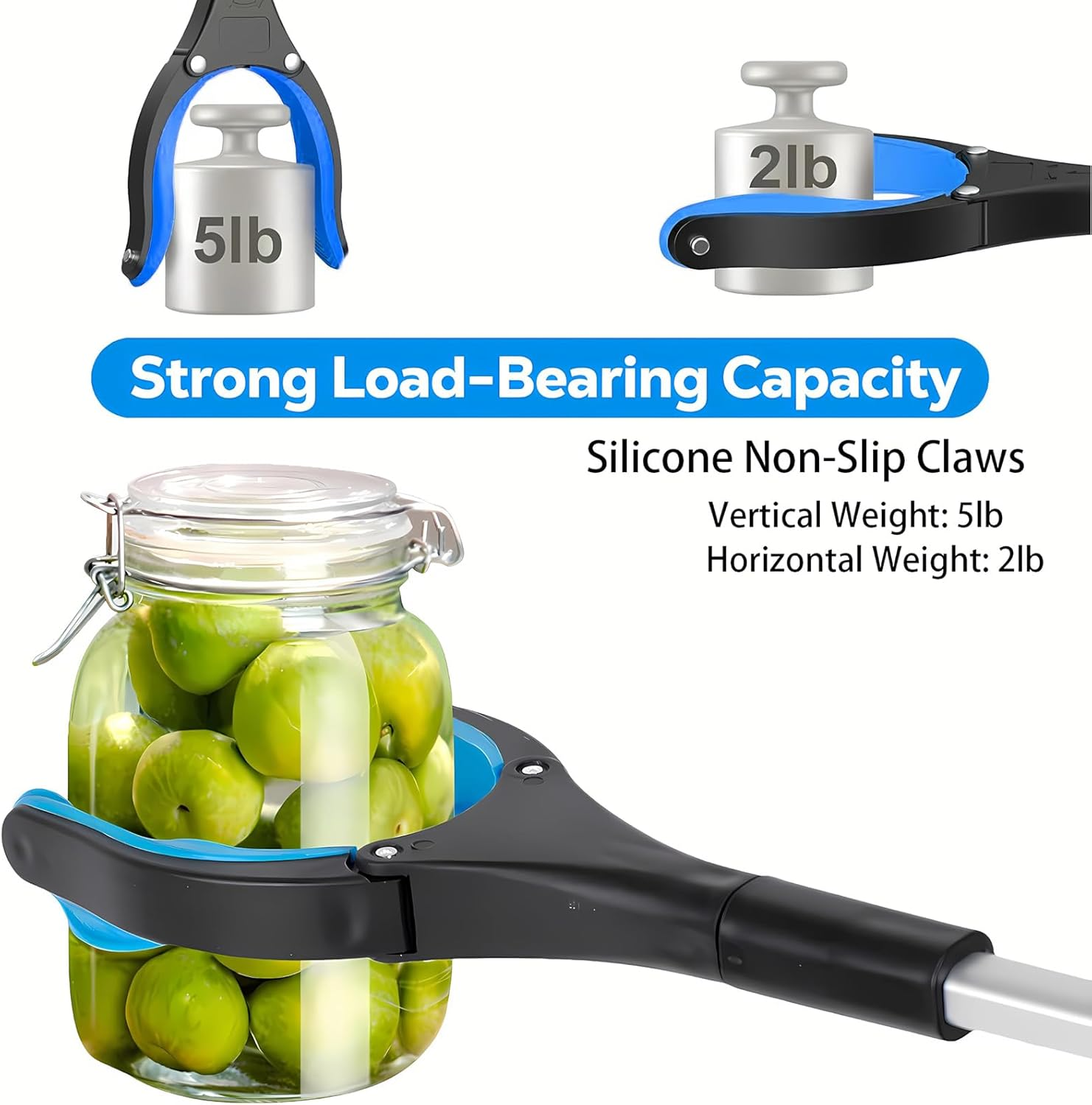 Grabber Reacher Tool 2-Pack ，83Cm Grabber， with 360&deg; Rotating Jaw & Magnet，Grabber Tool for Elderly, Mobility Aid Reaching Assist Tool for Trash Pick Up, Litter Picker, Arm Extension image number 3