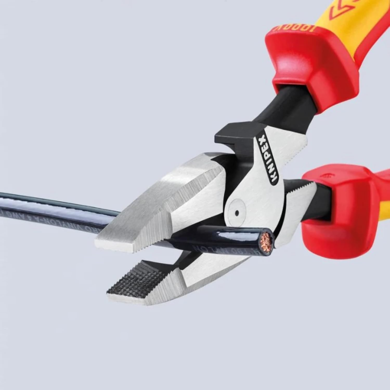 Knipex 09 08 240 US 9.5-Inch Insulated Ultra-High Leverage Lineman'S Pliers image number 4