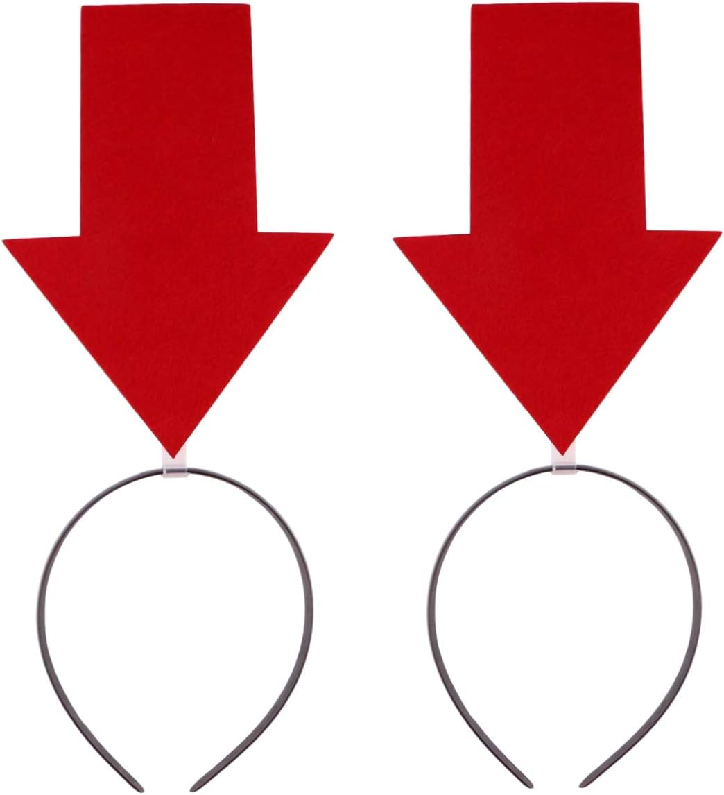 Mipcase Arrow Headband: 4Pcs Halloween Hair Hoop Arrow Boppers Headband Headpiece Funny Hair Hoop with Arrowhead for Holiday Halloween Party image number 5