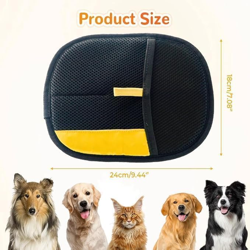 1 PCS Pet Hair Removal Glove,Upgraded Double Sided Electrostatic Pet Hair Removal Gloves,Reusable Pet Cat Dog Hair Remover Grooming Gloves for Couch,Carpet,Bed Sheets,Blankets,Clothes,Sofas image number 1