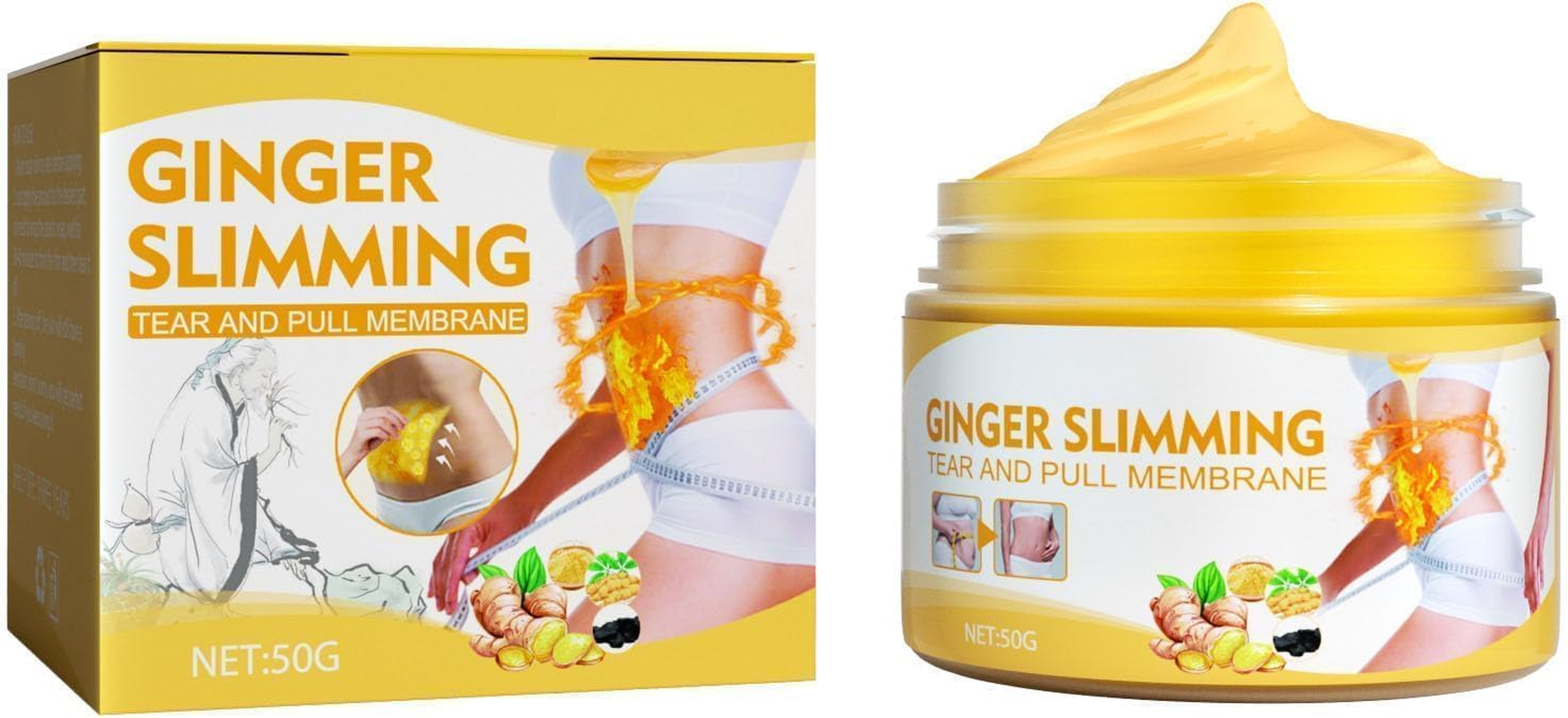 Tummy Firming and Tightening Cream,Belly Fat Burner and Tightening Cream,Ginger Sweat Cream Suitable for Belly,Waist