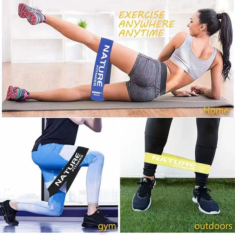 Fabric Resistance Bands for Working Out - Booty and Hip Exercise Bands Set for Women and Men, Workout Bands for Legs image number 3