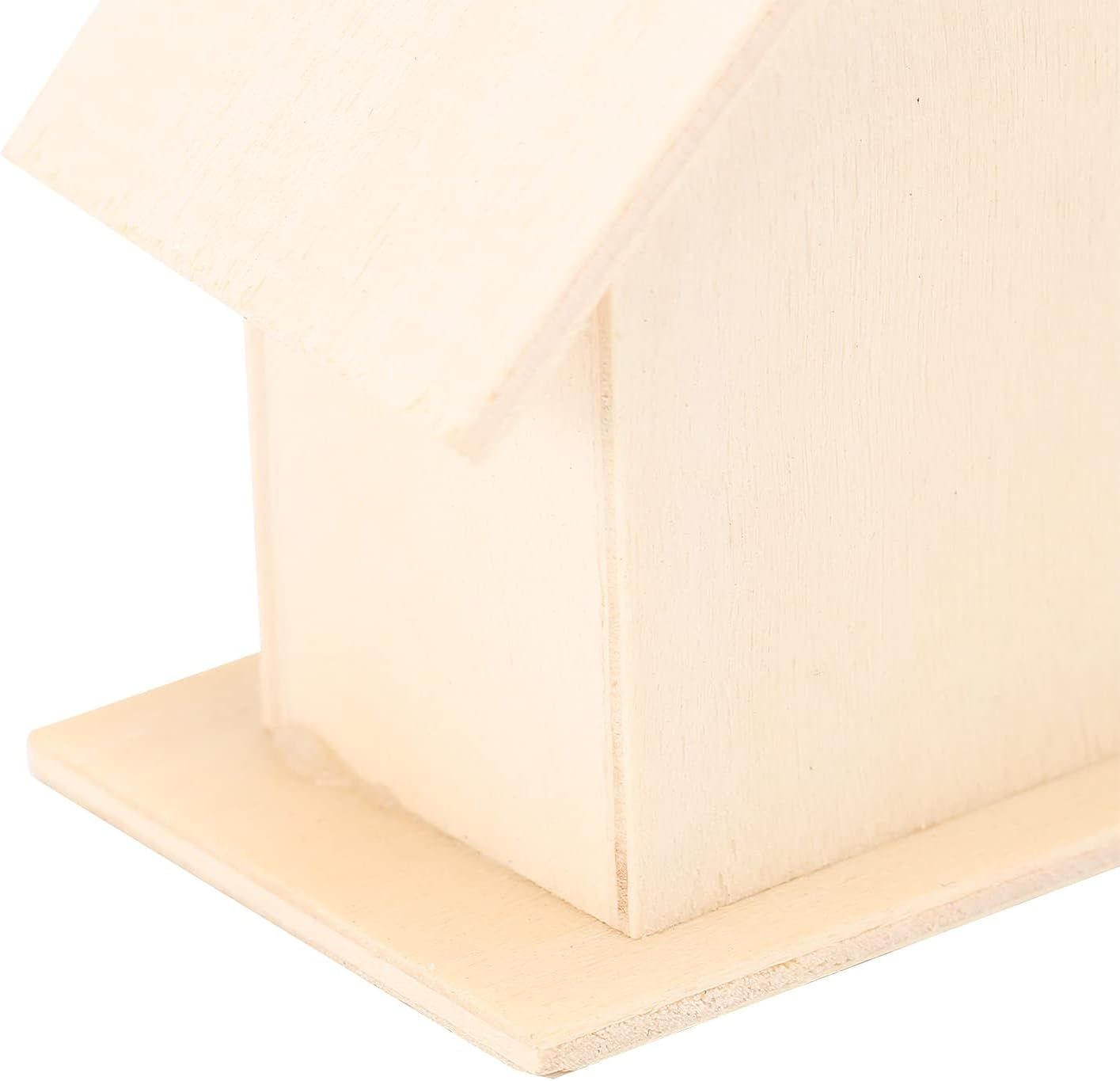 Wood Bird Houses for Outside, 4PCS Wooden Bird House for Finch Bluebird Hanging Birdhouse Garden Country Cottages, Bird Nests Breeding Box Cage for Garden DIY Decor image number 3