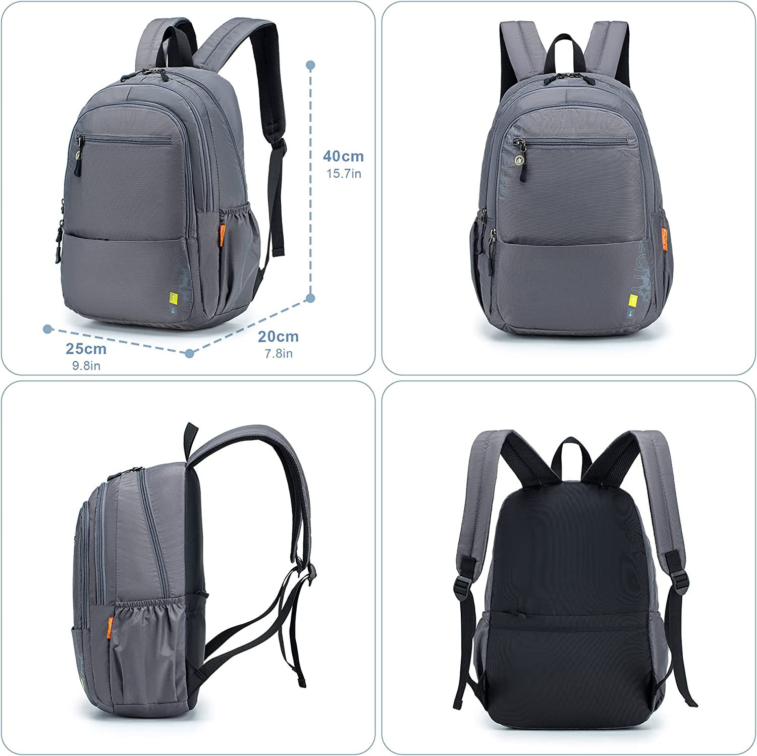 SPAHER Ryanair Cabin Bag 40X20X25 Hiking Backpack School Travel Backpack Mountaineering Bag Nylon Outdoor Waterproof Sport Trekking Camping Backpack Daypack Small Laptop Rucksack for All Persons