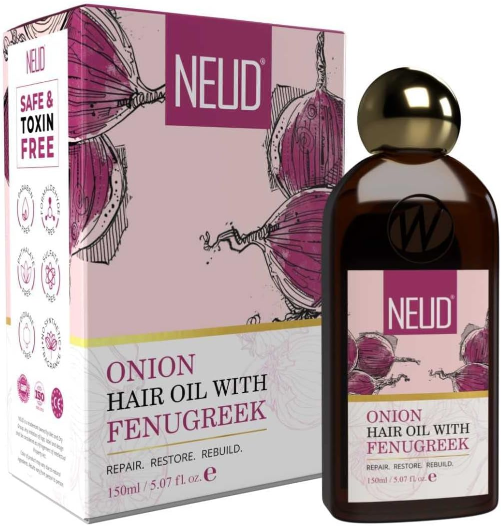 NEUD Xpose Yourself Onion Hair Oil with Fenugreek for Men & Women - 1 Pack (150 Ml)