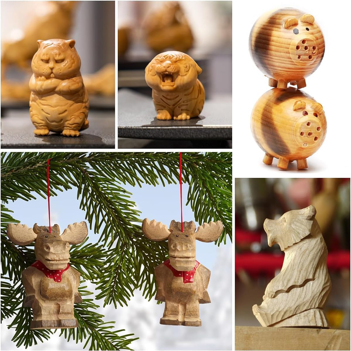 18 Pcs Basswood Carving Kit,Basswood Carving Whittling Blocks for Beginners,Carving Wood for Whittling Wood image number 5