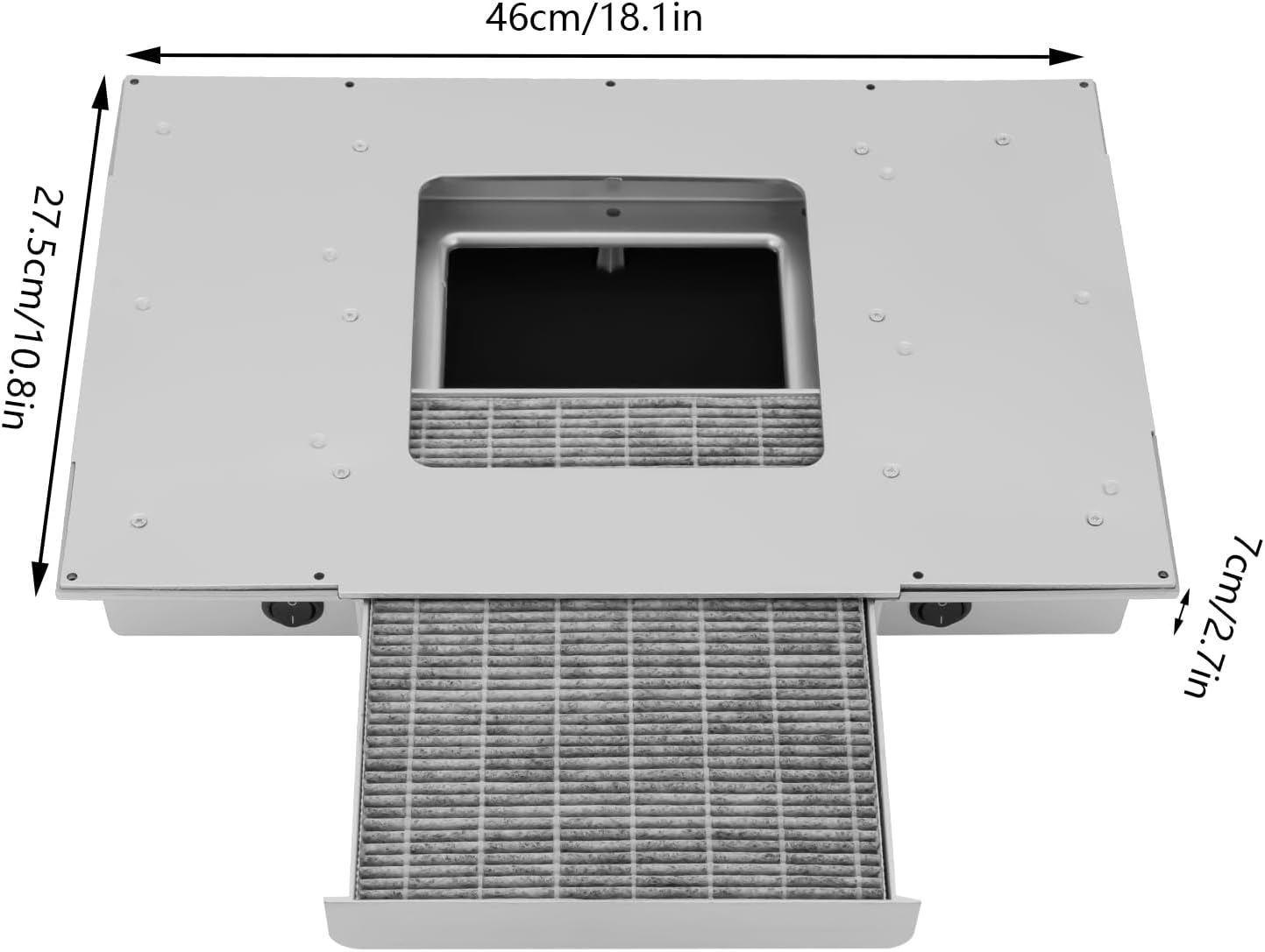 100W Nail Dust Collector, Professional Extractor Vacuum Nail Dust Collector, Dust Collector for Nail Polishing image number 5