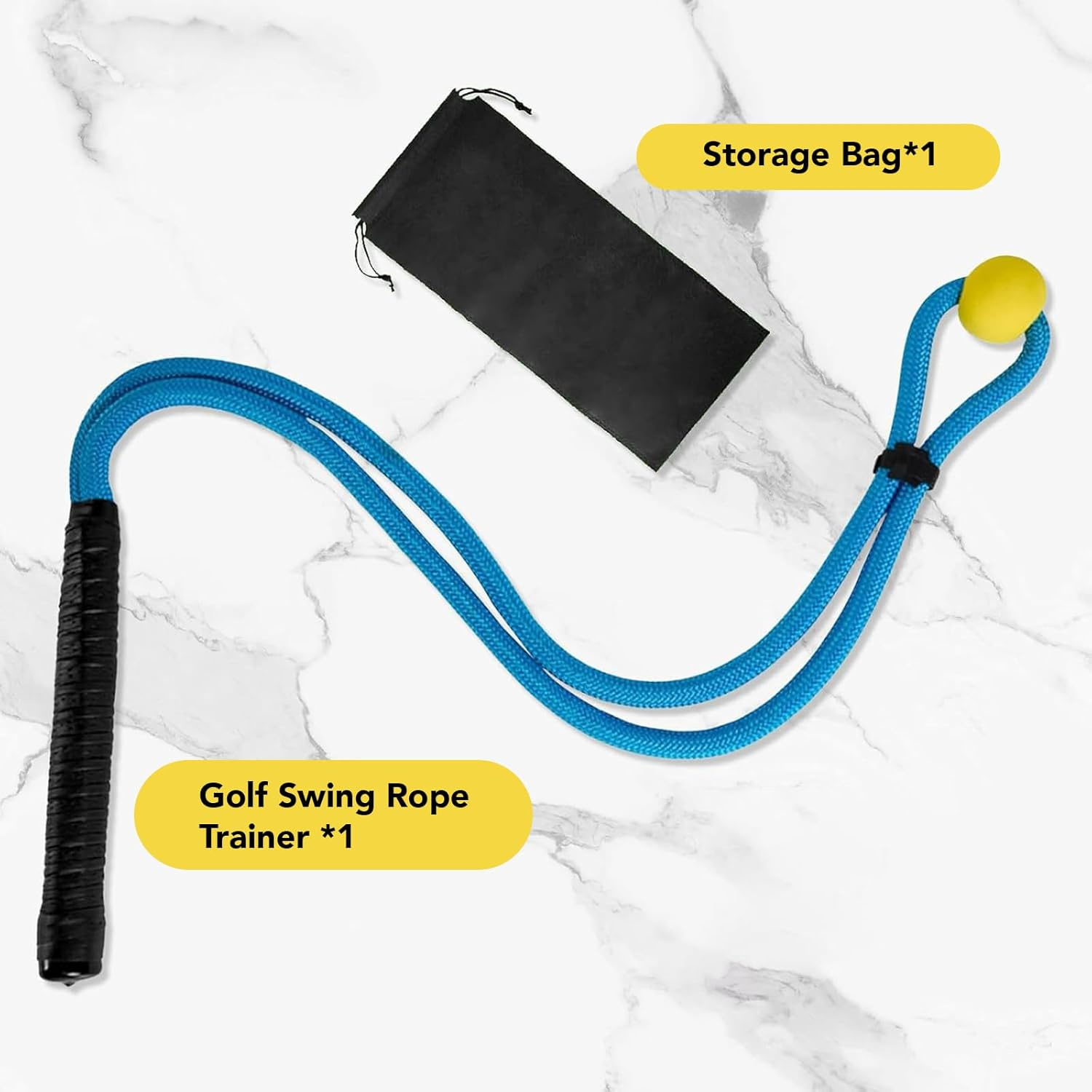 Golf Swing Trainer, Golf Swing Training Aid Rope Golf Swing Training Aid to Improve Swing Speed ​​Lag Rhythm Armband for Golf Beginners image number 2