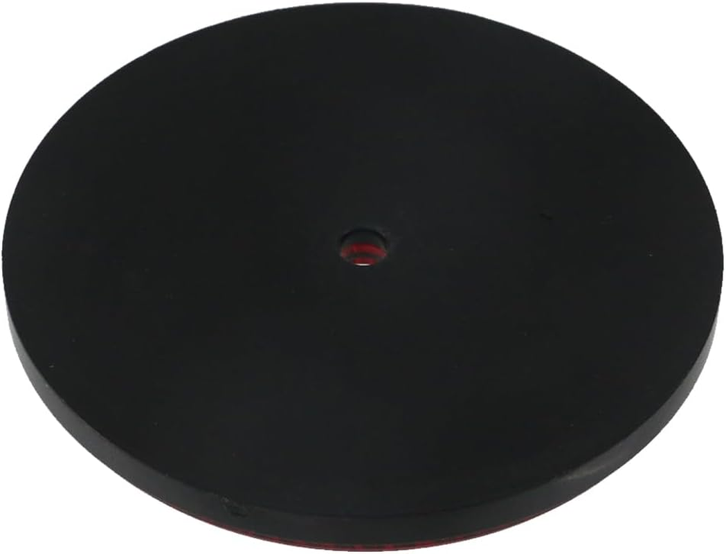 KUMGROT 2 PCS round Reflector Road Safety Stick-On Rear Reflectors for Trailer Caravan Truck Lorry or Agricultural Machines Red image number 4