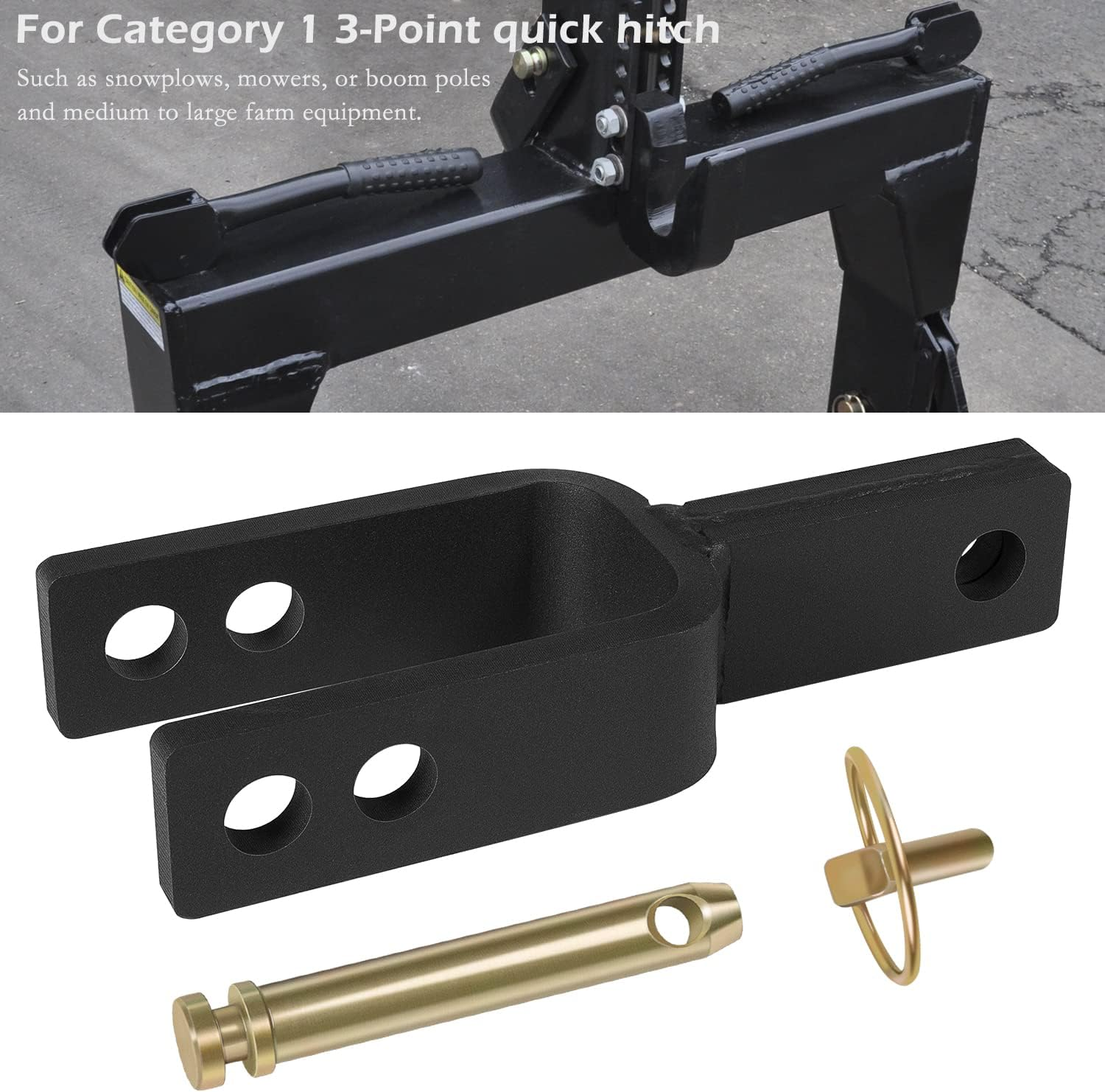 Versatile Quick Hitch Adapter Used to Adjust Top Link Bracket Movements for Category 1 Top Link image number 4
