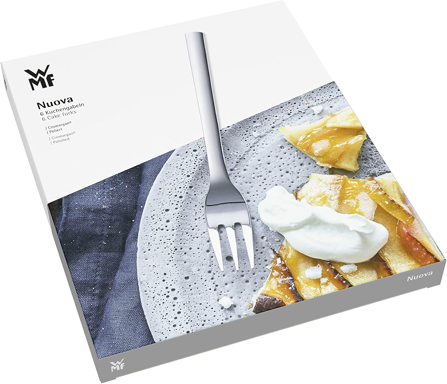 WMF 12.9166.6046 Cake Forks Set, Stainless Steel, Silver, 21.1 X 17.5 X 2 Cm image number 2