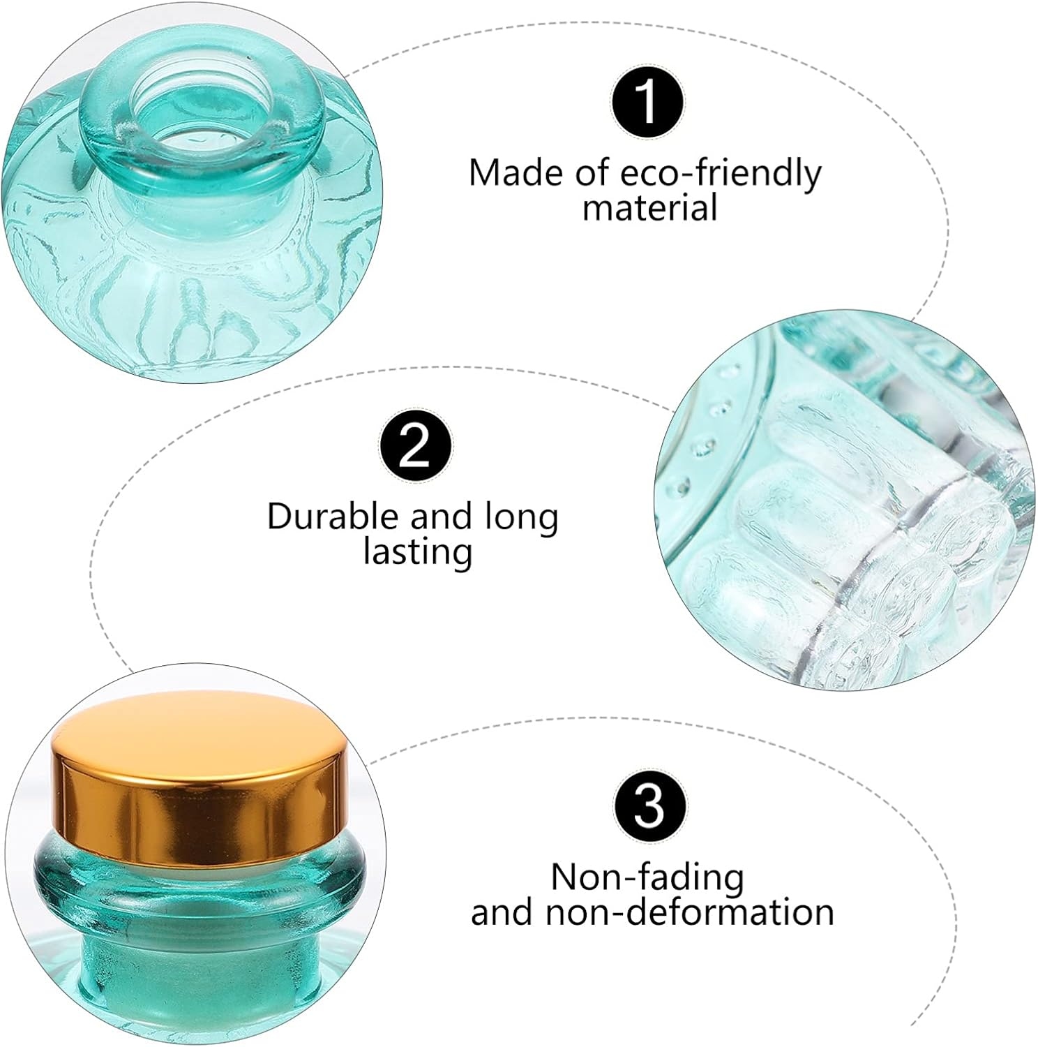 2Pcs Aromatherapy Bottles Essential Oil Storage Fragrance Diffuser Subpackaging Bottle Home Use image number 5