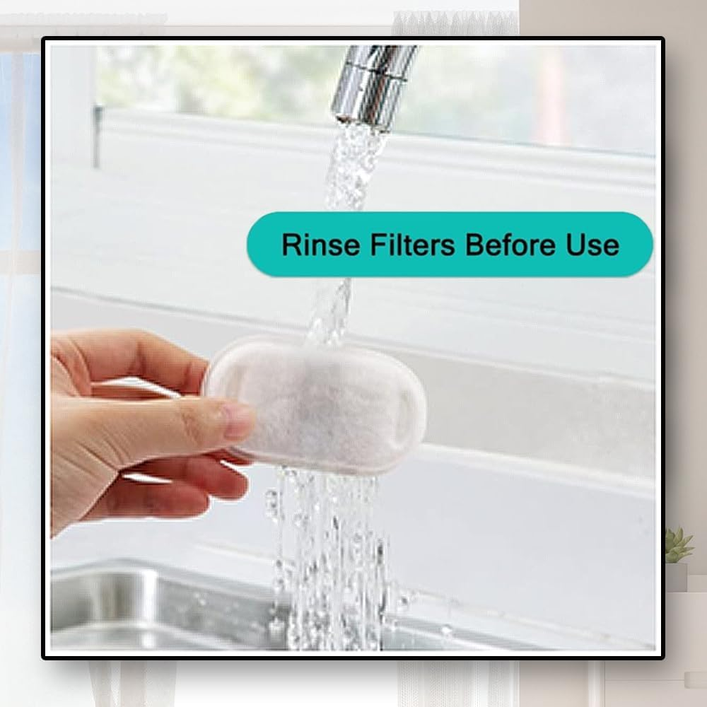 12 Pack Replacement Filters for 3.2L & 3L Premium Pet Water Fountain, Cat Water Fountain Filters image number 1