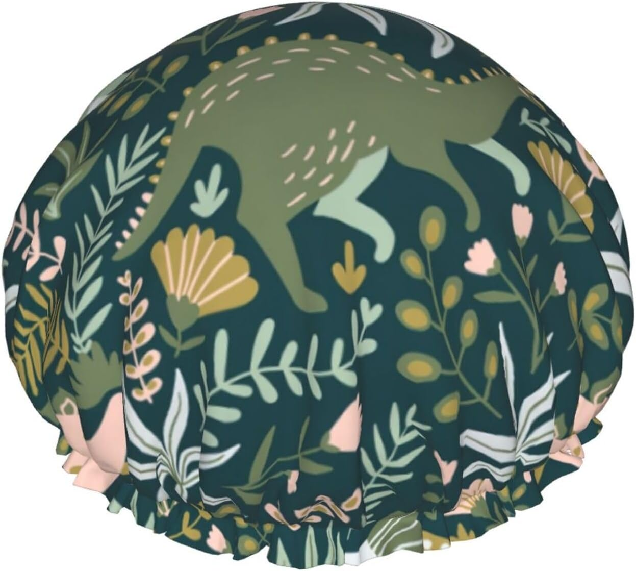 WURTON Cute Horse Print Women Soft Lightweight Shower Cap Shower Capbathing Hat for Long Hair, Breathable