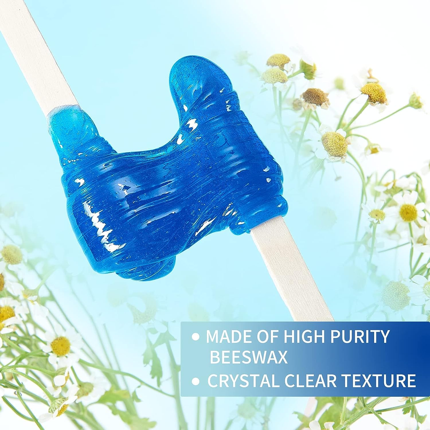 2.5 Lb/1100G Wax Beads, Hard Wax Kit with 2 Wax Treatment Oils, Hard Wax Beads for Legs Underarm Face Bikini, and Brazilian Hair Remover, Women and Men Hair Removal Wax Beans Include 50 Waxing Sticks