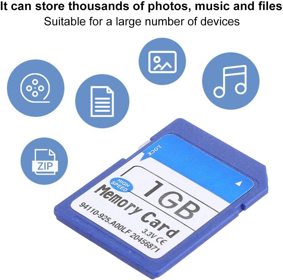 Ejoyous High-Speed Memory Card (1G/2G/8G/16G/32G/64G Optional) Read Speed 80-100M/S Write Speed 10-20M/S, Compatible with Mp3/Mp4/Camera/Slr/Game Console/Card Speaker (1G) image number 5