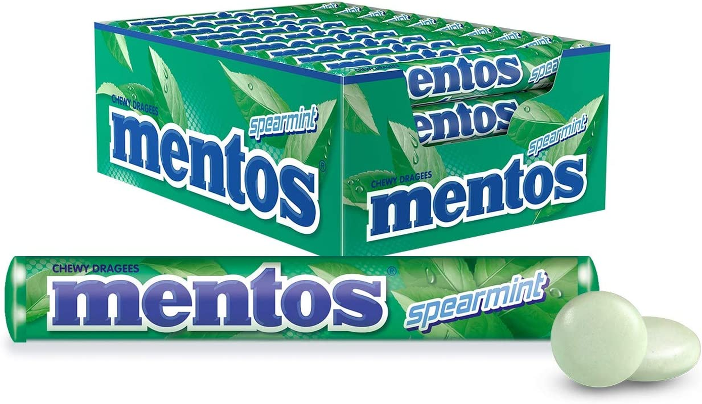 MENTOS Spearmint Candy Roll, 40 Rolls, 40 X 37.5G image number 4