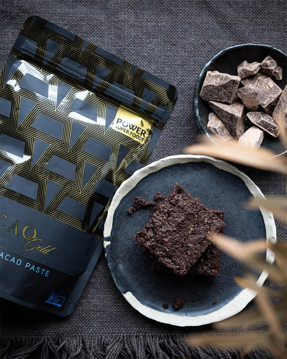 Power Super Foods | Cacao GOLD Paste Ceremonial - Chunks Cert Org 225G | Unit image number 2